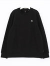 Men's Greyfield Crew Neck Cotton Sweatshirt Black - MOOSE KNUCKLES - BALAAN 4