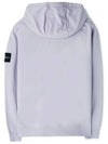 Men Wappen Cotton Fleece Hooded Zip Up Lavender - STONE ISLAND - BALAAN 3