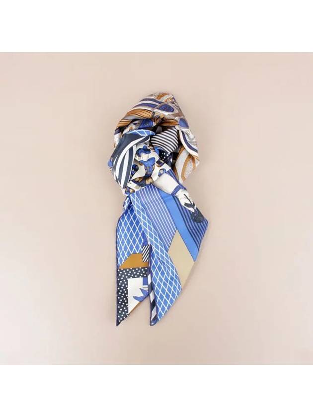 Grand Theater Nouveau Carre Scarf Blue H003761S 01 - HERMES - BALAAN 1