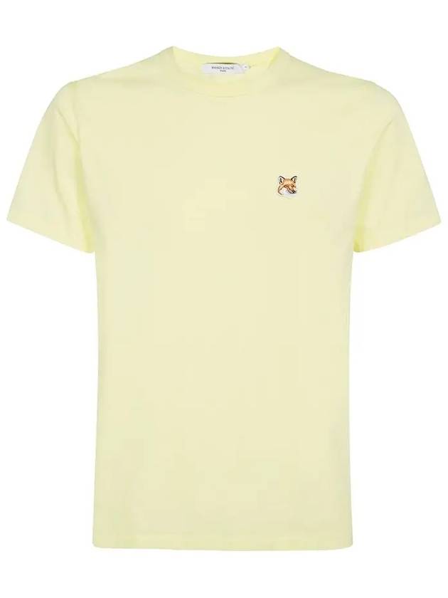 Fox Head Patch Classic Short Sleeve T-Shirt Light Yellow - MAISON KITSUNE - BALAAN 3