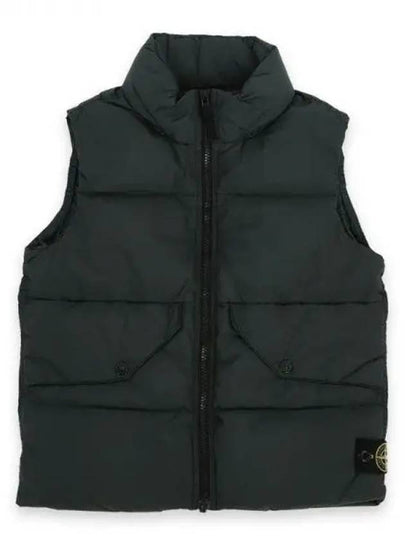 Kids Wappen Patch Down Padded Vest Dark Green - STONE ISLAND - BALAAN 2