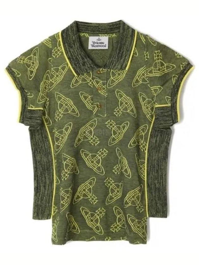 Side Stripped Polo Shirt Green - VIVIENNE WESTWOOD - BALAAN 2