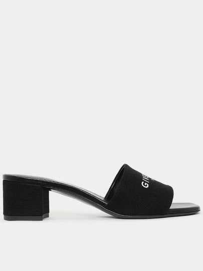 4G Canvas Mule Heel Black - GIVENCHY - BALAAN 2