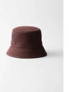 Canvas Bucket Hat Burgundy - PRADA - BALAAN 2