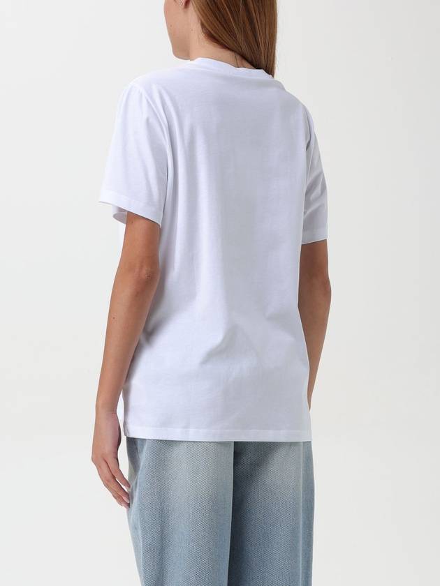 Basic Cat Relax Jersey Short Sleeve T-Shirt White - GANNI - BALAAN 4