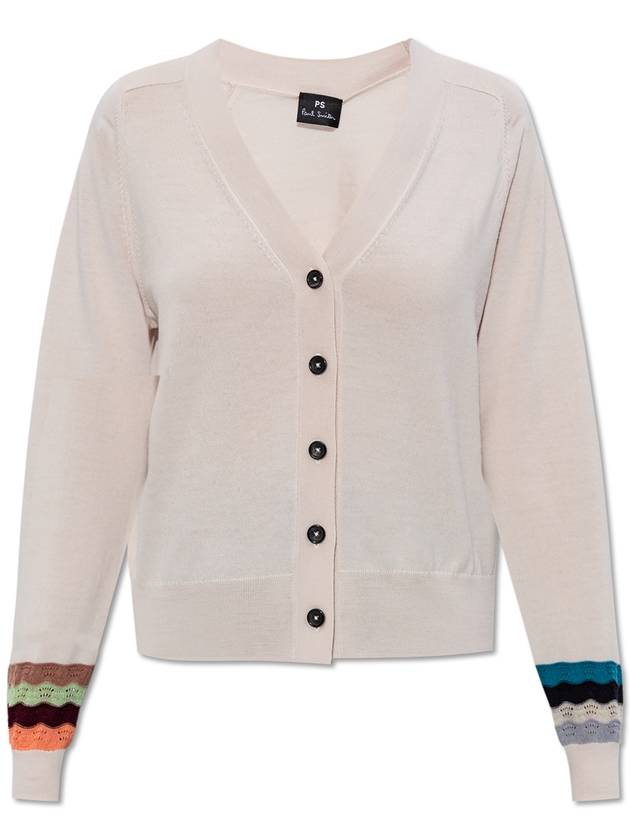 PS Paul Smith Wool Cardigan, Women's, Cream - PAUL SMITH - BALAAN 1