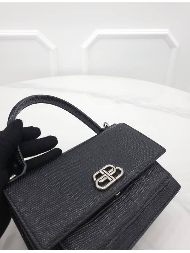 BB logo sharp top handle shoulder bag - BALENCIAGA - BALAAN 4