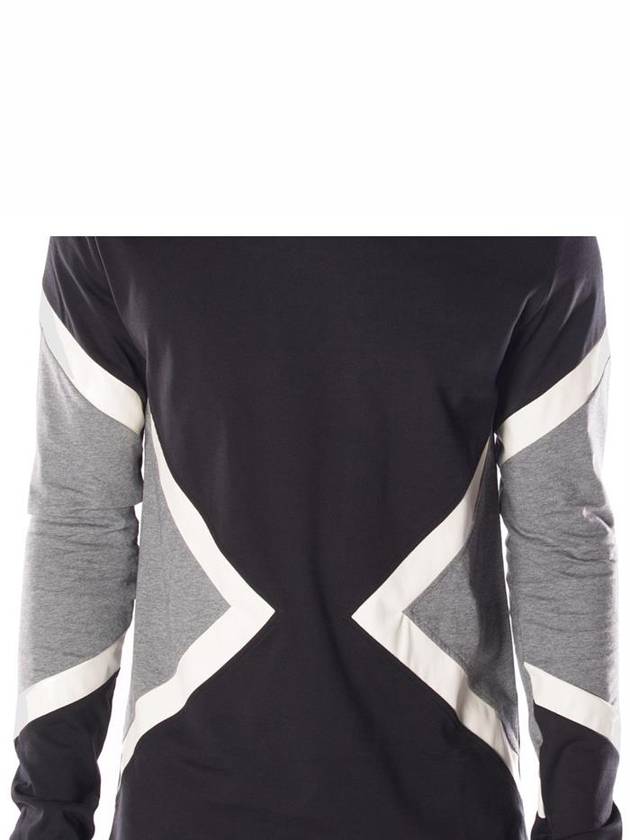 Men's Geometric Sweatshirt Black Grey - NEIL BARRETT - BALAAN 7