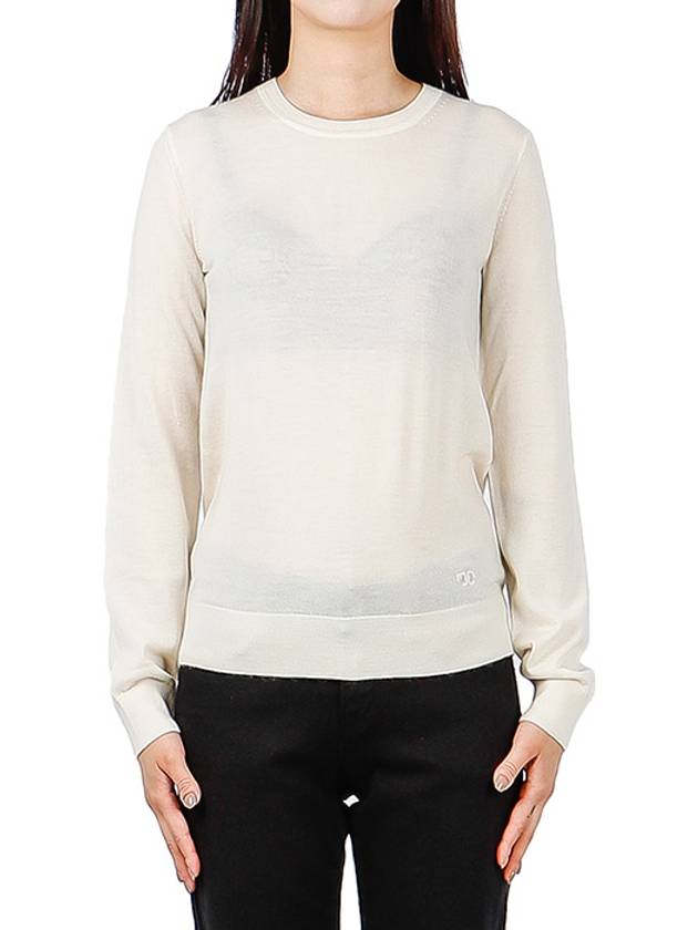 Iberia Cashmere Knit Top White - TORY BURCH - BALAAN 2