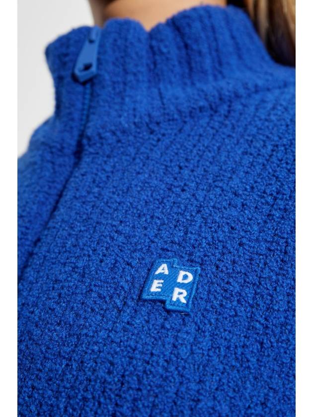 Ader Error Cardigan With Stand Collar, Unisex, Blue - ADER ERROR - BALAAN 7