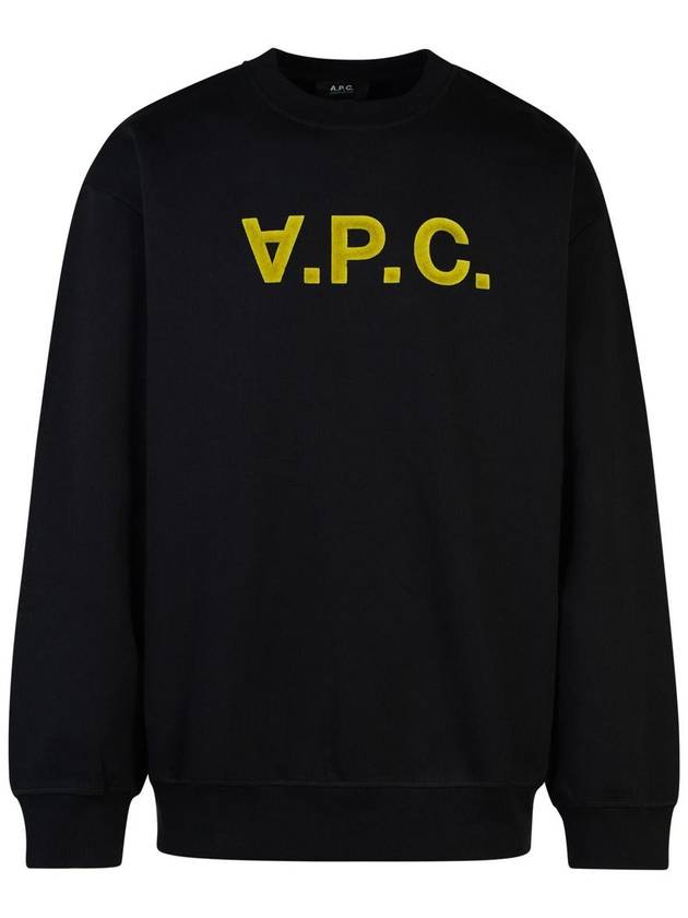 Logo Cotton Sweatshirt Black - A.P.C. - BALAAN 2