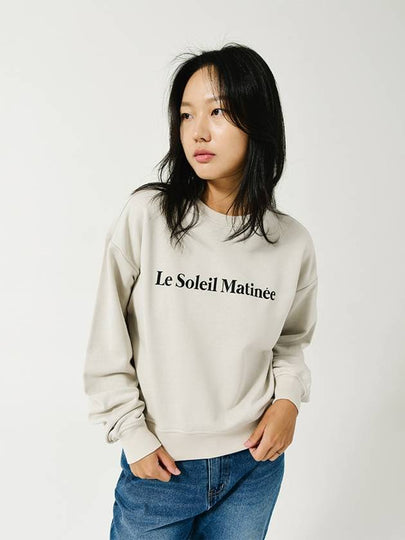 Logo Sweatshirt Greige - LE SOLEIL MATINEE - BALAAN 2