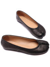 Tabi Leather Flat Black - MAISON MARGIELA - BALAAN 6