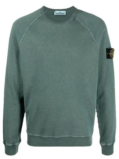 Wappen Patch Round Sweatshirt Blue Green - STONE ISLAND - BALAAN 2