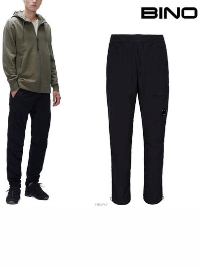 Lens Wappen Straight Pants Black - CP COMPANY - BALAAN 2