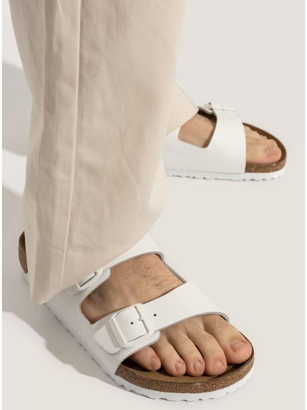 Arizona Leather Slippers White - BIRKENSTOCK - BALAAN 3