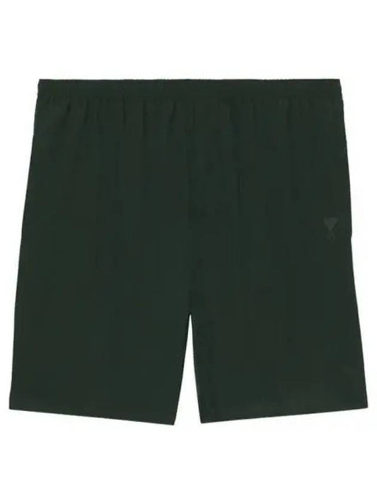 Pocket Heart Logo Swim Shorts Ever Green - AMI - BALAAN 2