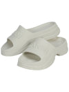 Logo Rubber Full Slide Slippers White - GANNI - BALAAN 2