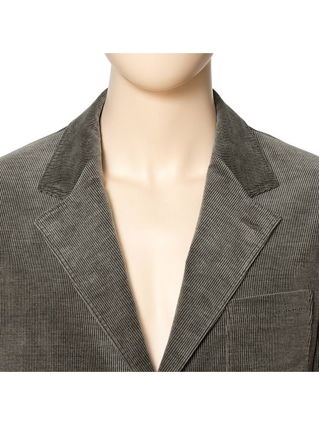 corduroy blazer jacket green - BRUNELLO CUCINELLI - BALAAN 5