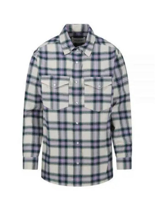 23 Majora CH0006FA A1I39E GRLC Check Flannel Shirt - ISABEL MARANT - BALAAN 2