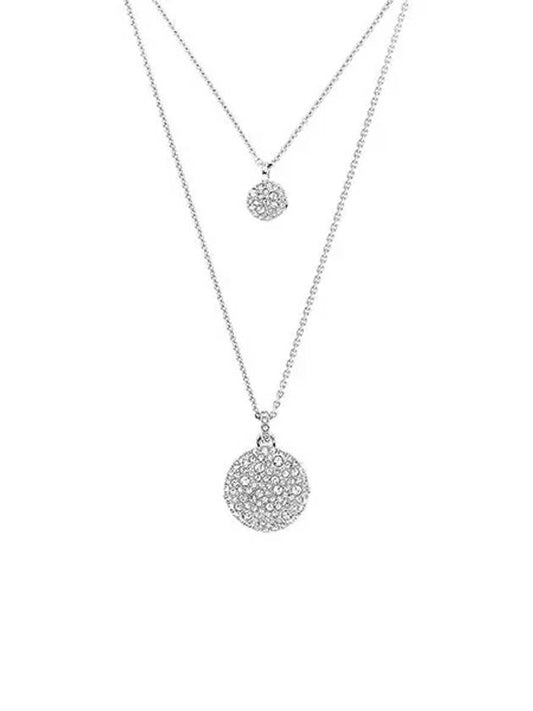 Meteora Rhodium Layered Necklace Silver - SWAROVSKI - BALAAN 2