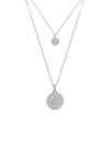 Meteora Rhodium Layered Necklace Silver - SWAROVSKI - BALAAN 6