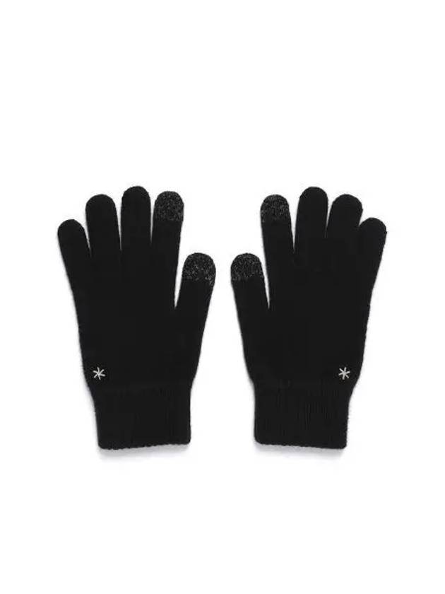 Cashmere Knit Gloves Black - SNOW PEAK - BALAAN 2