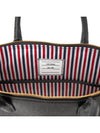 Pebble Grain Leather Slim Briefcase Black - THOM BROWNE - BALAAN 9