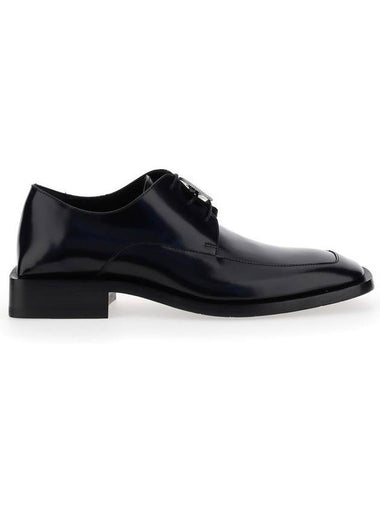 BB Coin Patent Derby Shoes Black - BALENCIAGA - BALAAN 1