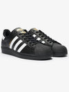 Men's Superstar Low Top Sneakers Core All Black - ADIDAS - BALAAN 2