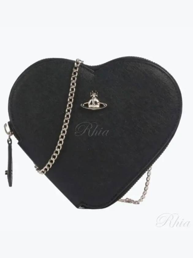 New Heart Crossbody 58010001W L001N N402 Saffiano Cross Bag - VIVIENNE WESTWOOD - BALAAN 1