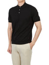 Men's Cotton Polo Shirt Black - DRUMOHR - BALAAN 6