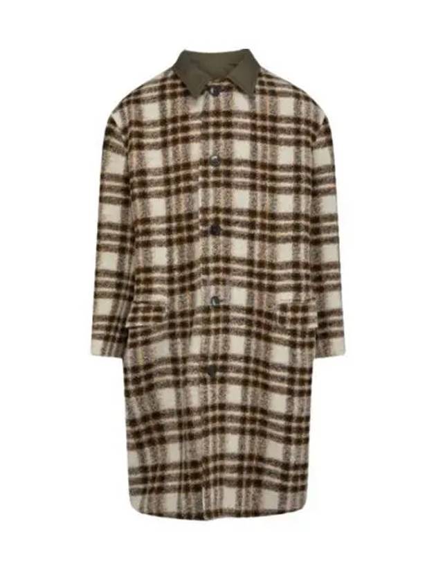 Men's Kinston Check Reversible Single Coat Ivory - ISABEL MARANT - BALAAN 2