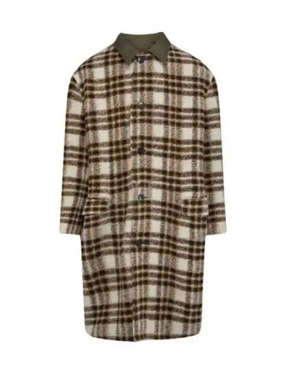 Men's Kinston Check Reversible Single Coat Ivory - ISABEL MARANT - BALAAN 2