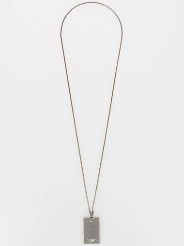 BRASS DOG TAG NECKLACE - NEIL BARRETT - BALAAN 1