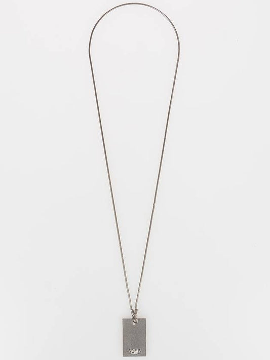 BRASS DOG TAG NECKLACE - NEIL BARRETT - BALAAN 1