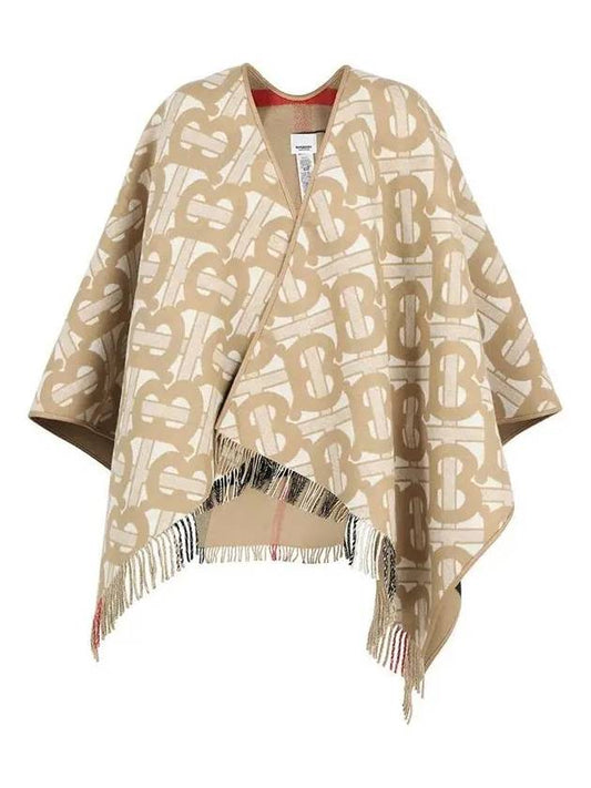 Reversible TB Monogram Check Cape Beige - BURBERRY - BALAAN 2