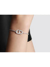 Petit CD Metal Crystal Bracelet Silver - DIOR - BALAAN 5