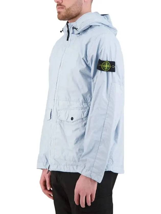 Light Soft Shell R E Dye Technology In Recycled Polyester Hooded Jacket Green - STONE ISLAND - BALAAN 3