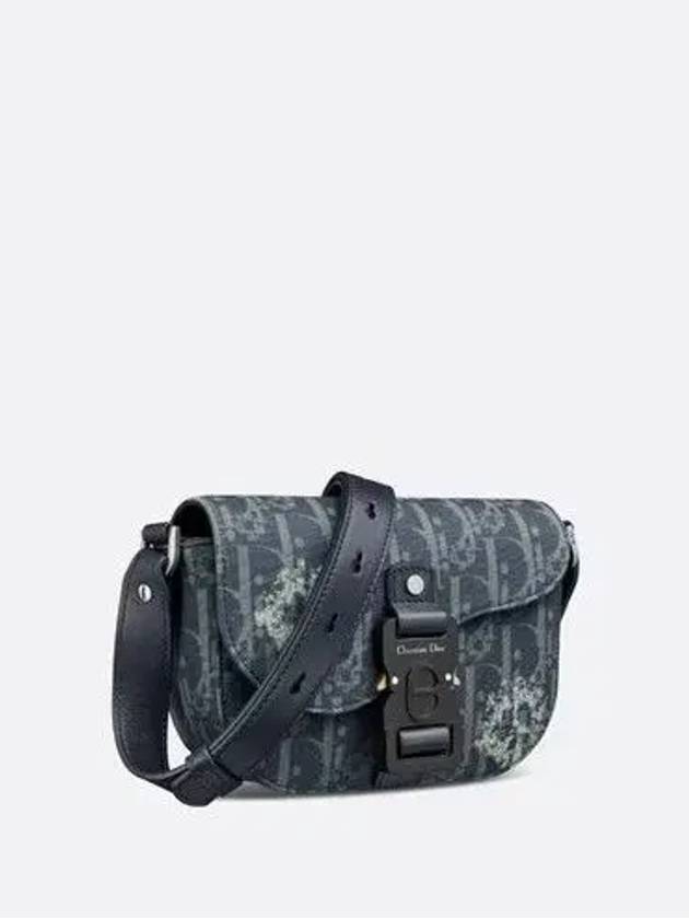 Denim Tears Tears Saddle Pouch Strap Denim Oblique Blue Piece Sign Tears - DIOR - BALAAN 3