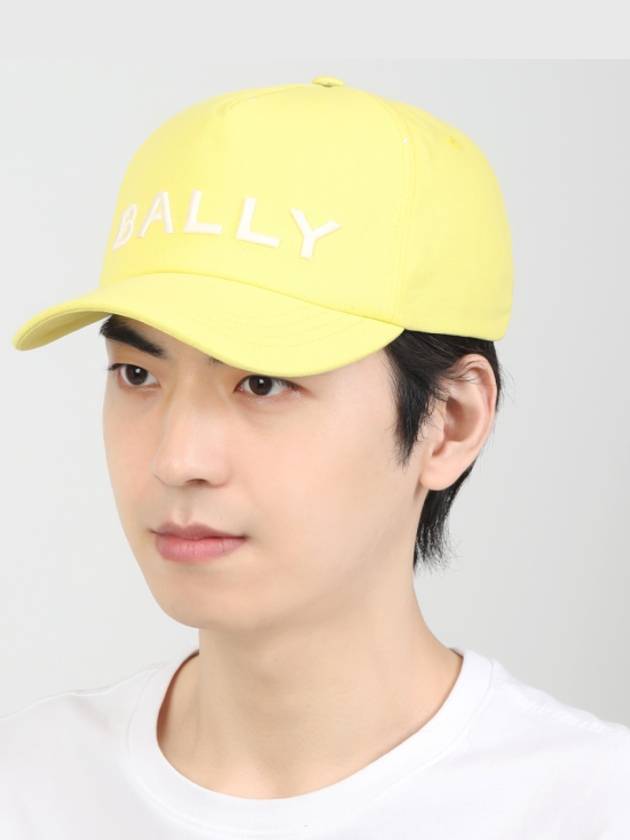 Embroidery Logo Ball Cap Yellow - BALLY - BALAAN 1