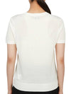 Women's Regal Wool Slim Crew Neck Short Sleeve T-Shirt Ivory - THEORY - BALAAN 5