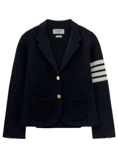 single wool knit blue - THOM BROWNE - BALAAN 1