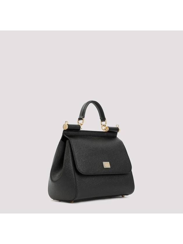 Sicily Medium Tote Bag Black - DOLCE&GABBANA - BALAAN 4