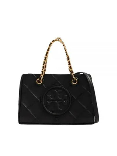 Mini Fleming Soft Chain Tote Bag Black - TORY BURCH - BALAAN 2