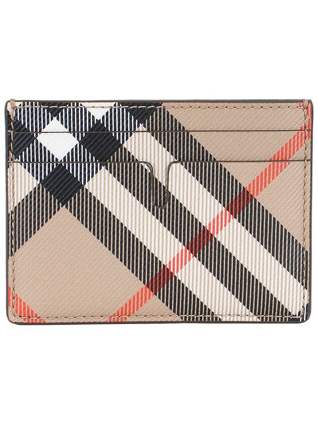 Check Card Case Wallet Beige - BURBERRY - BALAAN 3