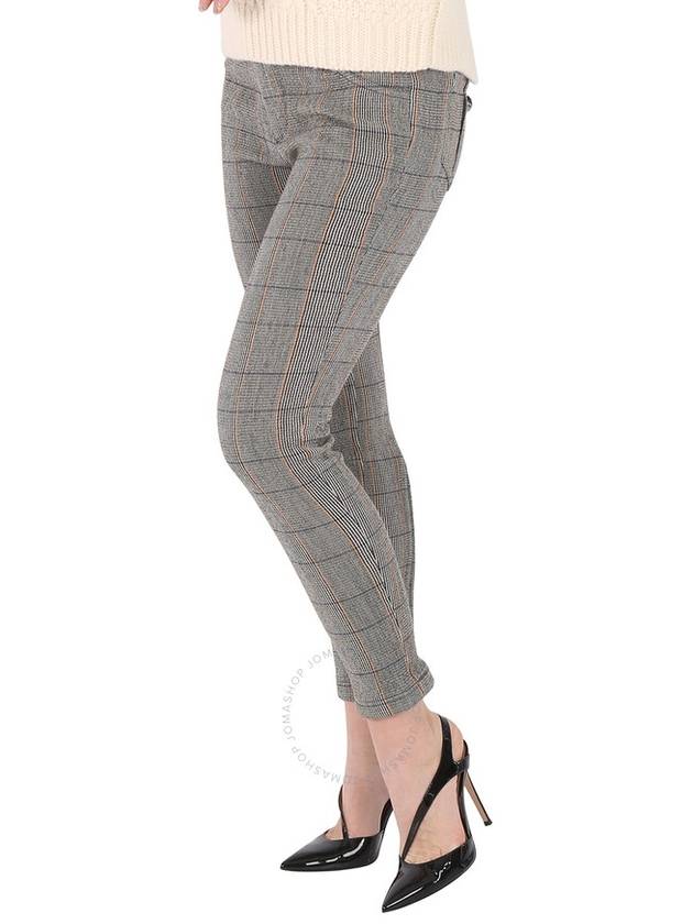 Chloe Ladies Yellow Checked Cropped Leggings, Brand Size 36 (US Size 4) - CHLOE - BALAAN 3