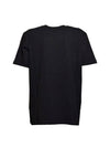 Embroidery Logo Crew Neck Short Sleeve T-Shirt Black - MSGM - BALAAN 3