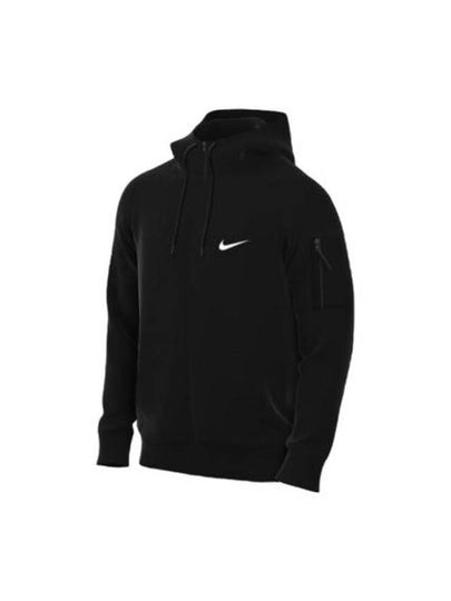 Men's Therma Fit Full Zip Fitness Hooded Jacket Black - NIKE - BALAAN 2