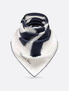 Miss Dior Graffiti 70 Square Silk Twill Scarf Navy White - DIOR - BALAAN 3